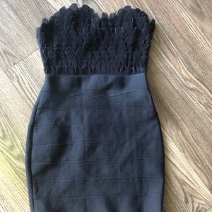 Anthropologie scalloped detail Bodycon Dress